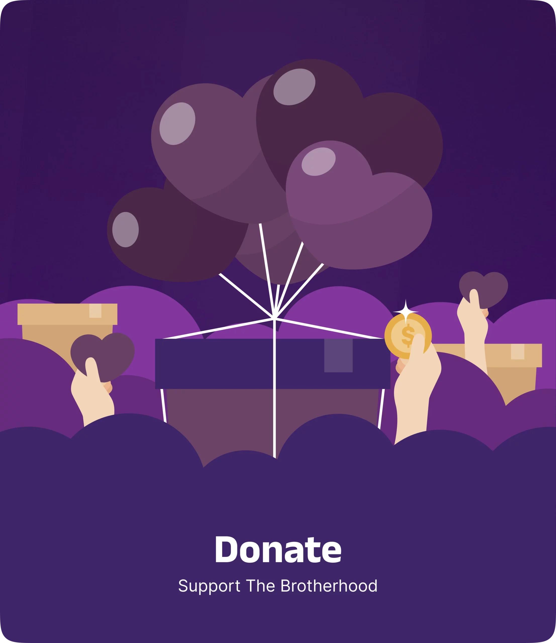 JMU football alumni donation card supporting alumni donors and the alumni community