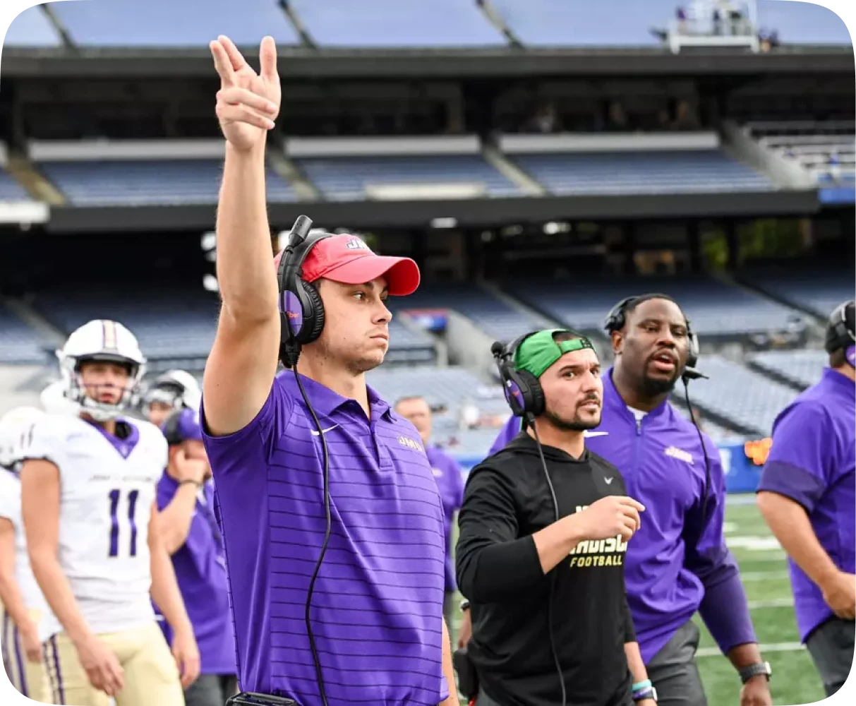 Project Coordinator role within the JMU football alumni community supporting the alumni network and game-day legacy